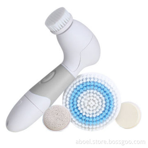 Sonic Facial Skin Cleansing Brush with Replacement Heads for Different Skin Types